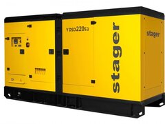 Stager YDSD220S3 Generator insonorizat 220kVA, 289A, 1500rpm, trifazat, diesel